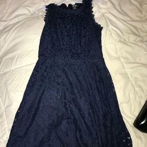 Blue lace dress
